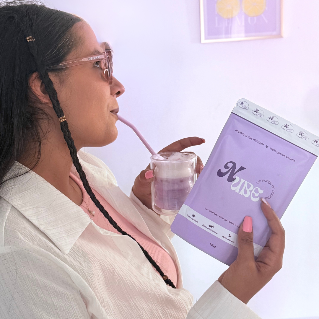 Poudre d’ube Premium — L’alternative douce & violette au café