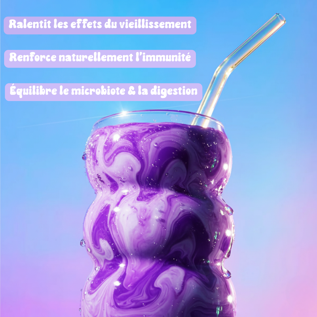 Poudre d’ube Premium — L’alternative douce & violette au café