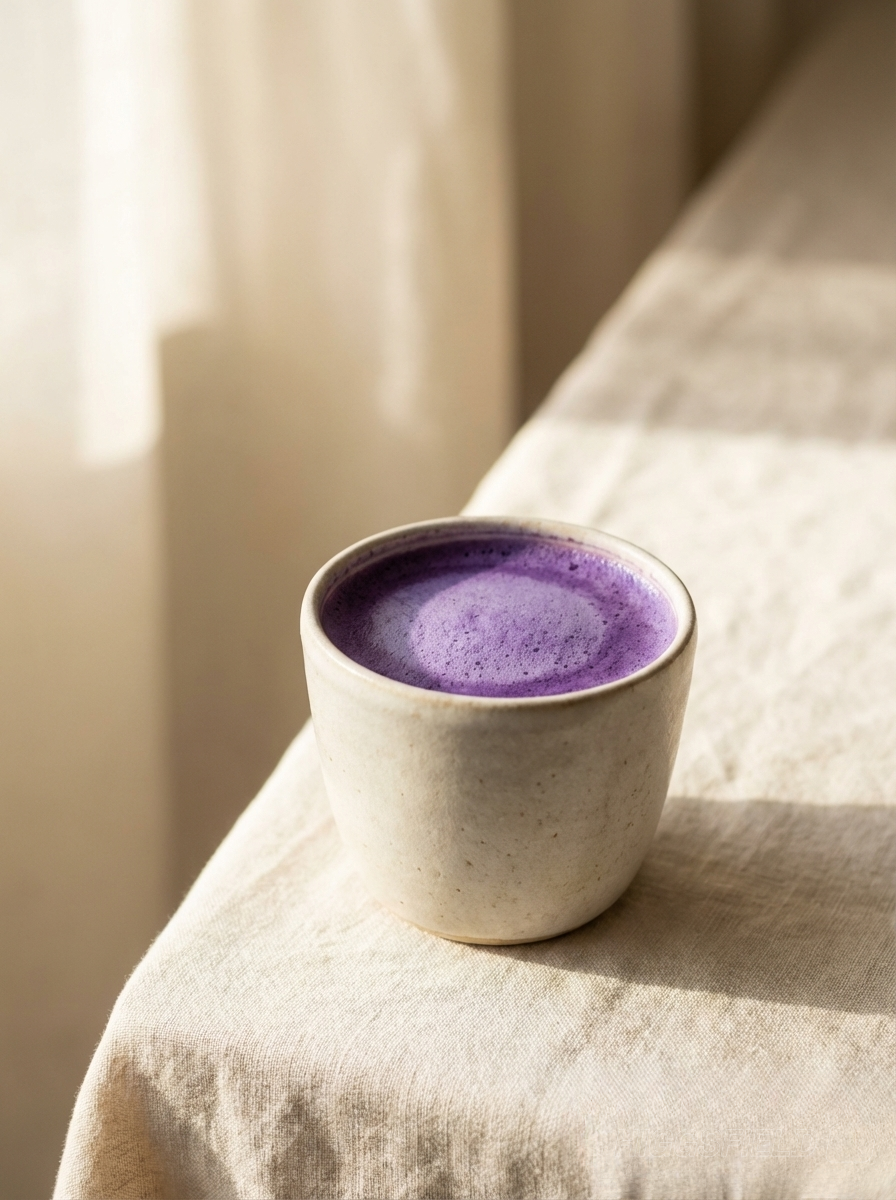 Latte ube violet Maison Nube